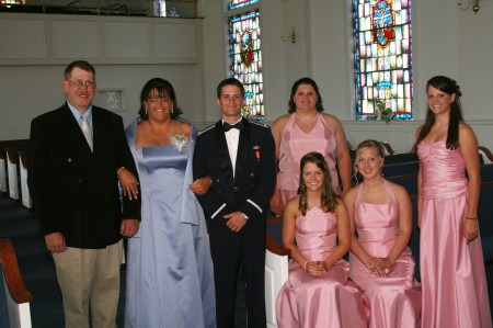 my family at my son's wedding