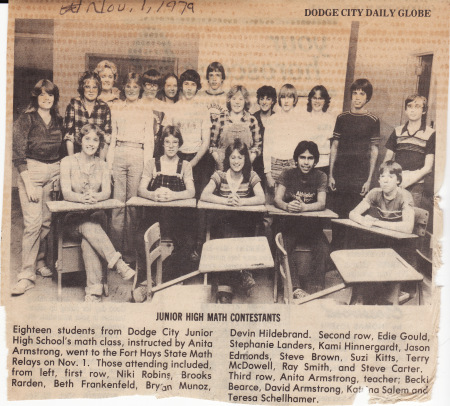 Math team 1979