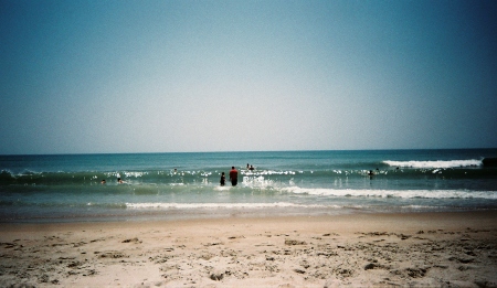 at the beach