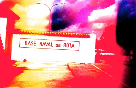 Naval base gate
