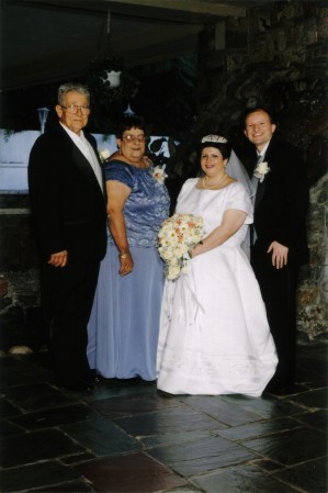 My parents and us outside the Fiesta