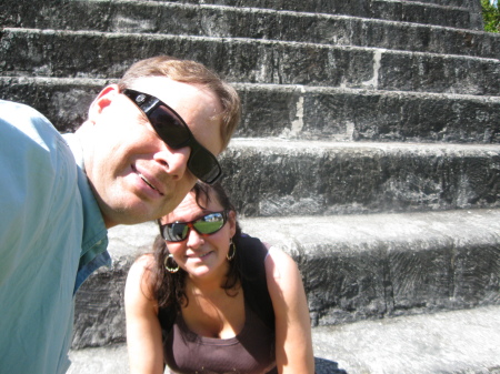 here's dan and me in guatemala at tical jan 09