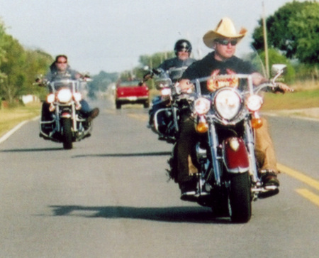 Chief Out Front (75 mph and the hat stays on)