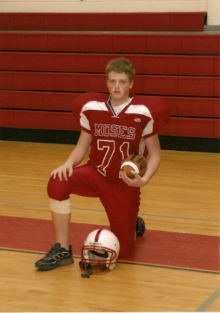 My son; 8th Grade Kicker, Punter & Center 2008