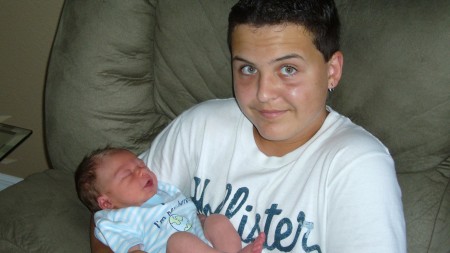 my other son Giovanni holding Vincent