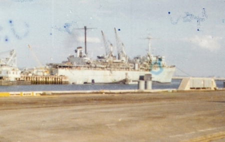 USS Simon Lake (AS-33) Rota, Spain  1975