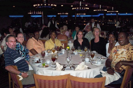 Our dining group on cruise