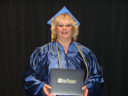 My cap and gown picture on August 13, 2010