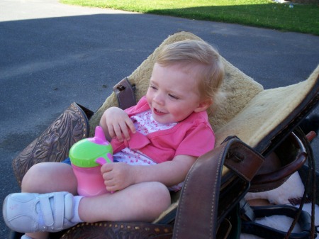 Helping NaNa get ready for the Fair