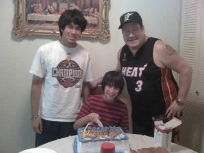 My brother Tony and his two kids Edwin & David