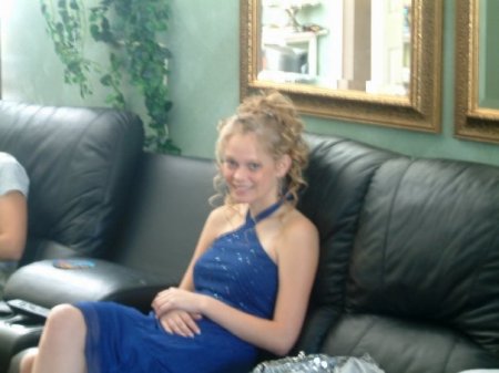 My Kayla getting ready for the Military Ball.
