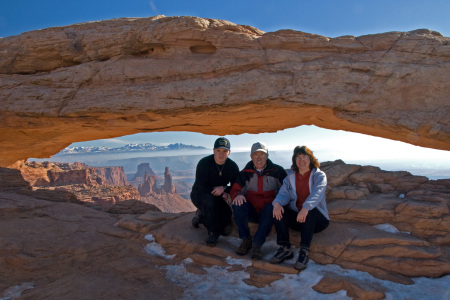 Family at Canyonlands Nat'l Park, Ut