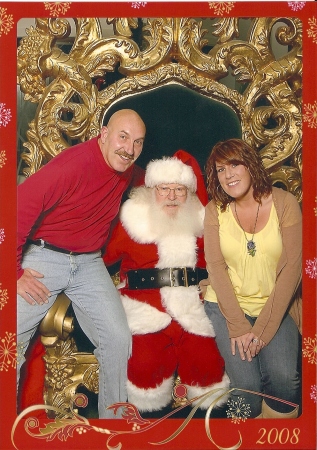 Lindsay, Santa and me (Dec 2008)