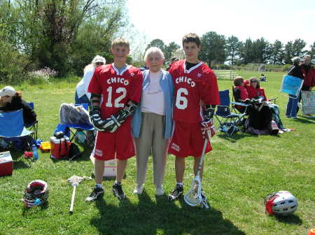 Evan, Grandma & Taylor (left to right)