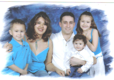 Gaby's son Mickel and his family