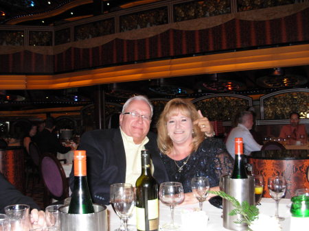 Lesa and Fred on our Italian Cruise