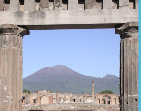 Vesuvius from Pompeii