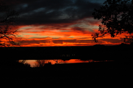 Sunset on the outskirts of Granbury, TX