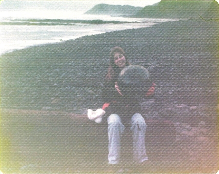 Kathy with her Japanese float