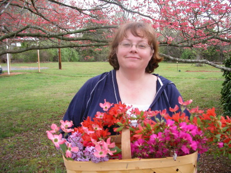 My wife and a few of our flowering trees