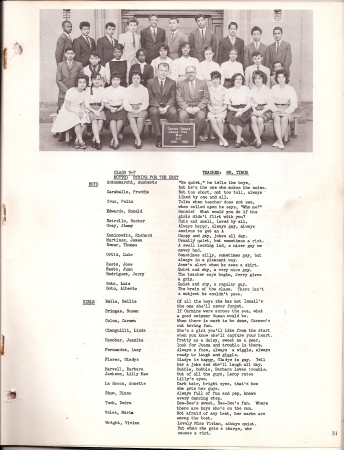 Jacquelyn Heath's album, Yearbook - Class of 1961