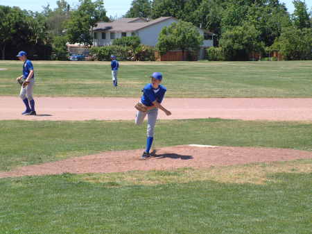 Rob, My son, Playing baseball