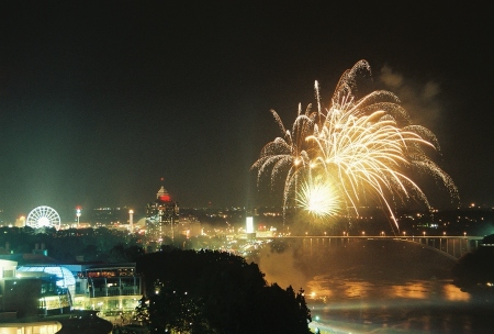 Fireworks in Niagara Falls