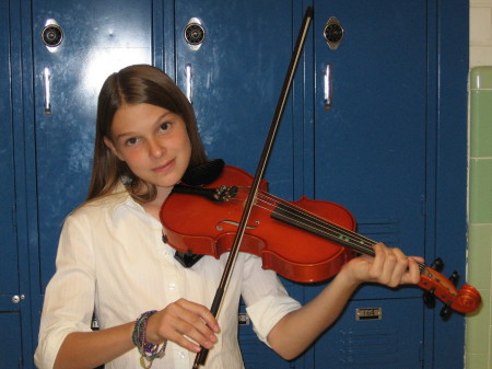 Taylor playing viola