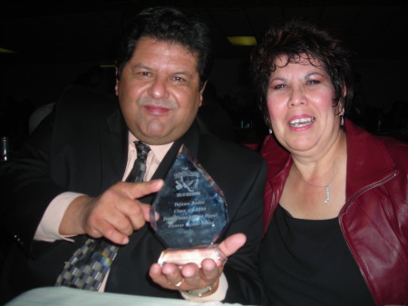 Me & Curly with the award