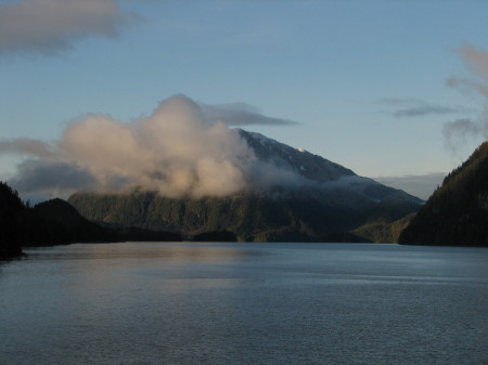 View of canada coastline for the ship