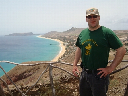 Here I am on Porto Santo Island.   July 2007.