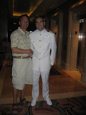 Lane & Captain Brent of The Magic cruise ship