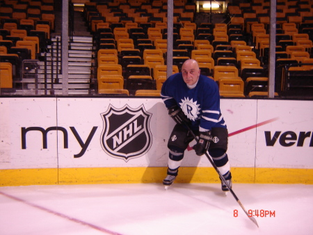 Phil playing at the Boston Garden