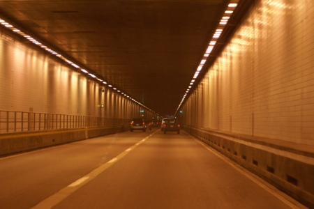 Inside the Big Walker Mountian Tunnel