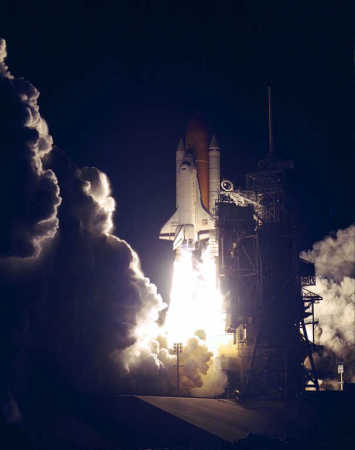 Launch at night