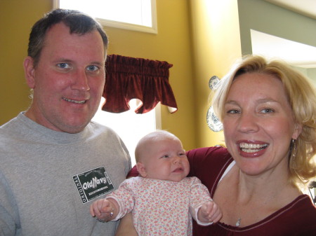 Richard and Christine and their baby Grace