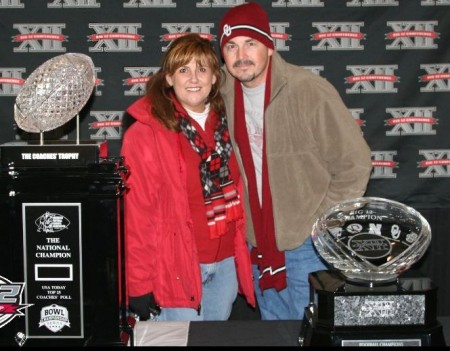 Me & Andy w/the Big 12 Championship Trophies