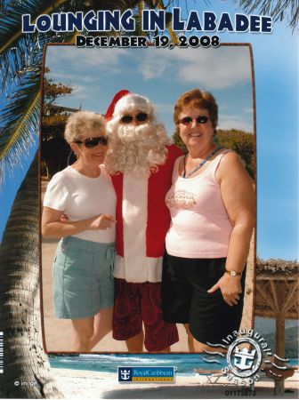 A visit with Santa on Labadee.