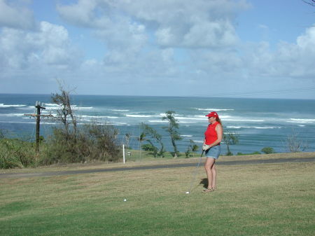 Golfing in Hawaii