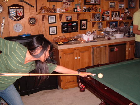 Just having fun in the billards room