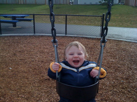 Aaron at our neighborhood park 2009