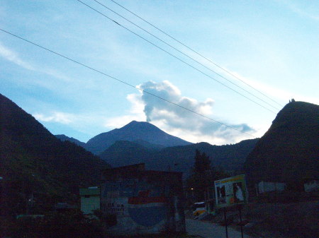 volcano at Banos, Ecuador