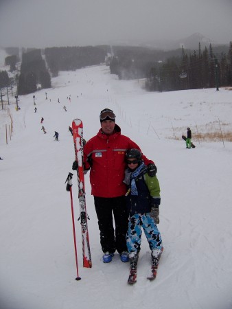 Michael skiied Lake Louise