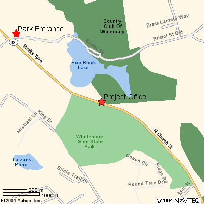 Map of Hop Brook Lake & grounds