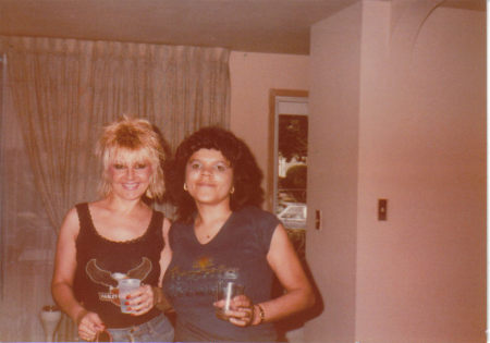 Linda & Me in 1986 at my NJB cookout.