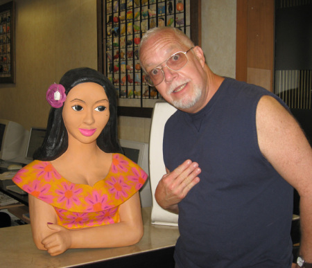 Bob with new friend in Rio