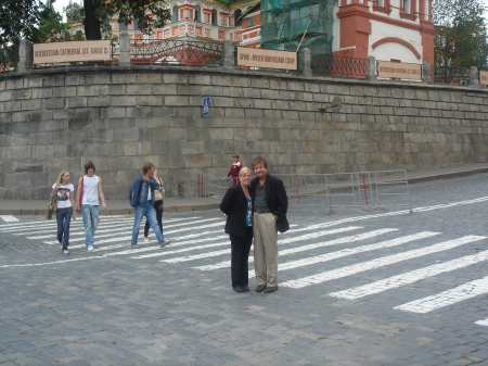 Mark and Sterling in Front of St. Basil's