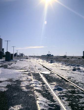 Looking down the rail line 1973