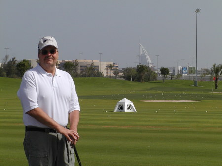 A quick round at the Emirates Course in Dubai,