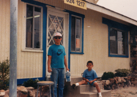 preping my second shop with my son 1988